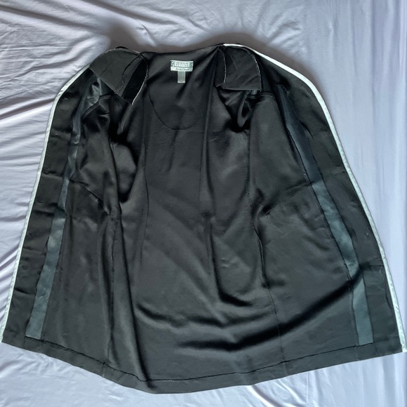 Vintage dress short sleeve buttons contrast white trim decorative pockets Sz 10 - Picture 7 of 9